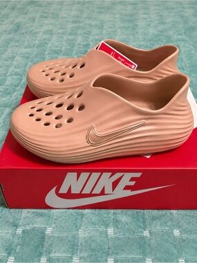 Nike ReactX Rejuven8 Women’s Rose Gold Slides Shoes Size 11 HV5062-602